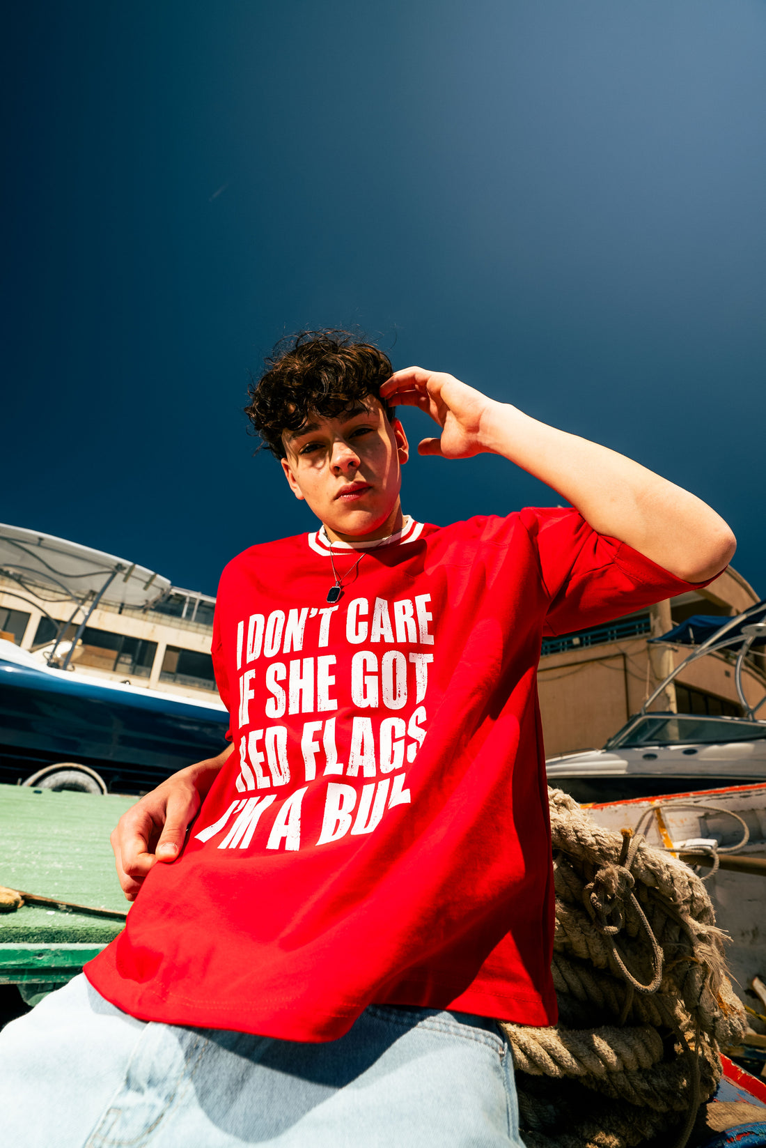 I DON'T CARE Red