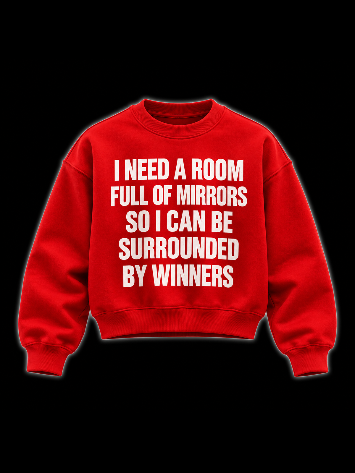 Red WINROOM ( Boxy Crewneck )