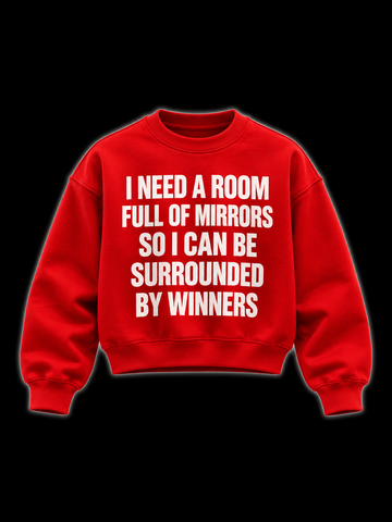 Red WINROOM ( Boxy Crewneck )